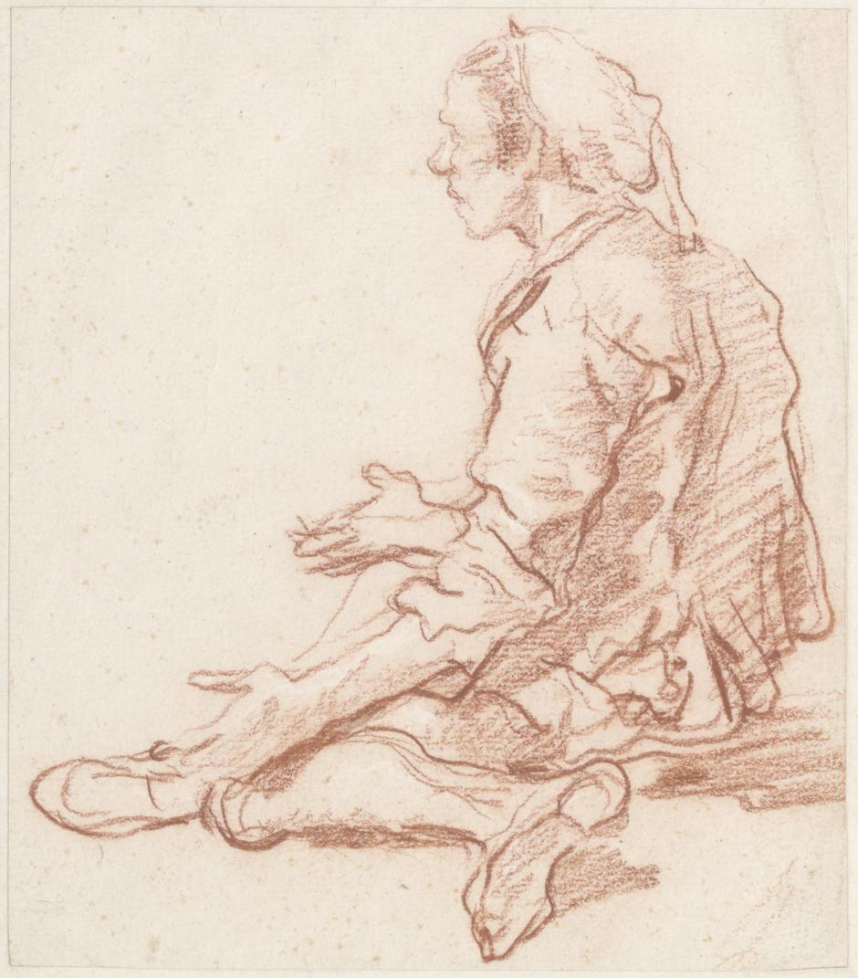 'Un mendigo español', de Giovanni Domenico Tiepolo (hijo de Giambattista Tiepolo)