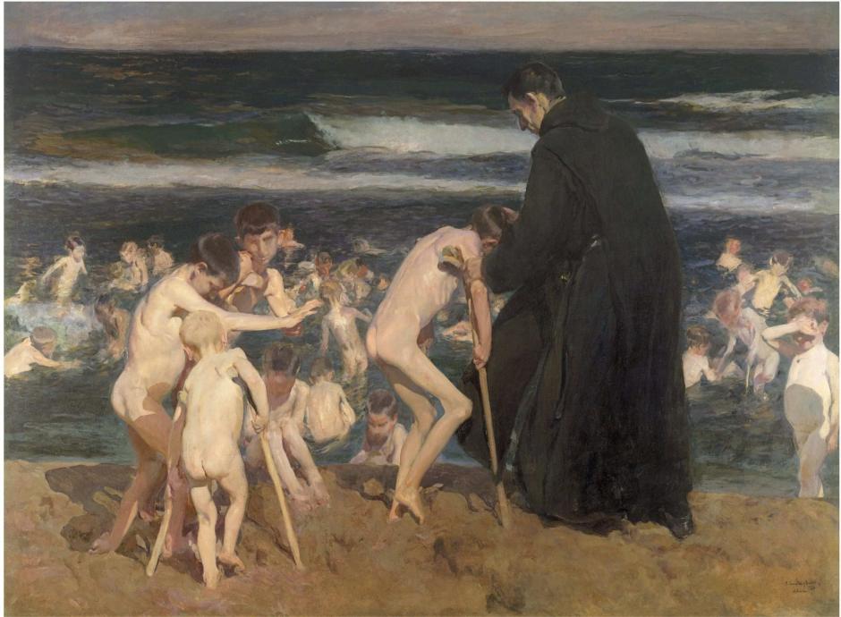 'Triste herencia' (1900), cuadro con el que Joaquín Sorolla ganó el premio nacional de la Exposición de París
