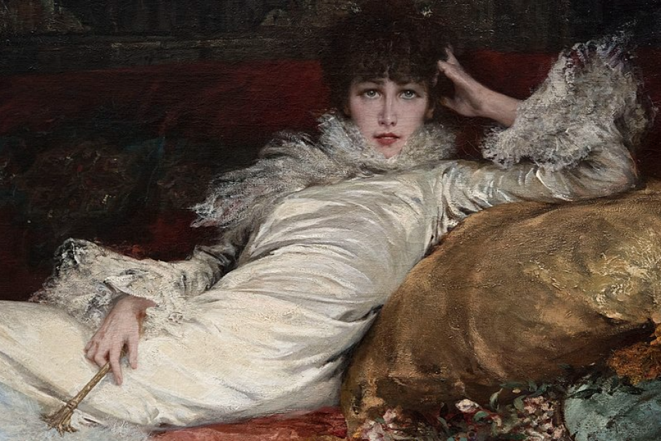 Retrato de Sarah Bernhardt (1876) de Georges Clairin