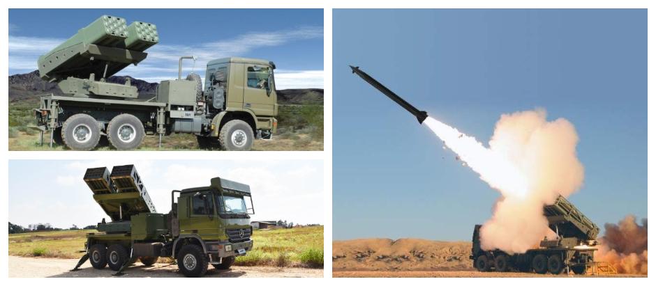 Imágenes del lanzador de misiles PULS de fabricaión israelí adquirido por Marruecos