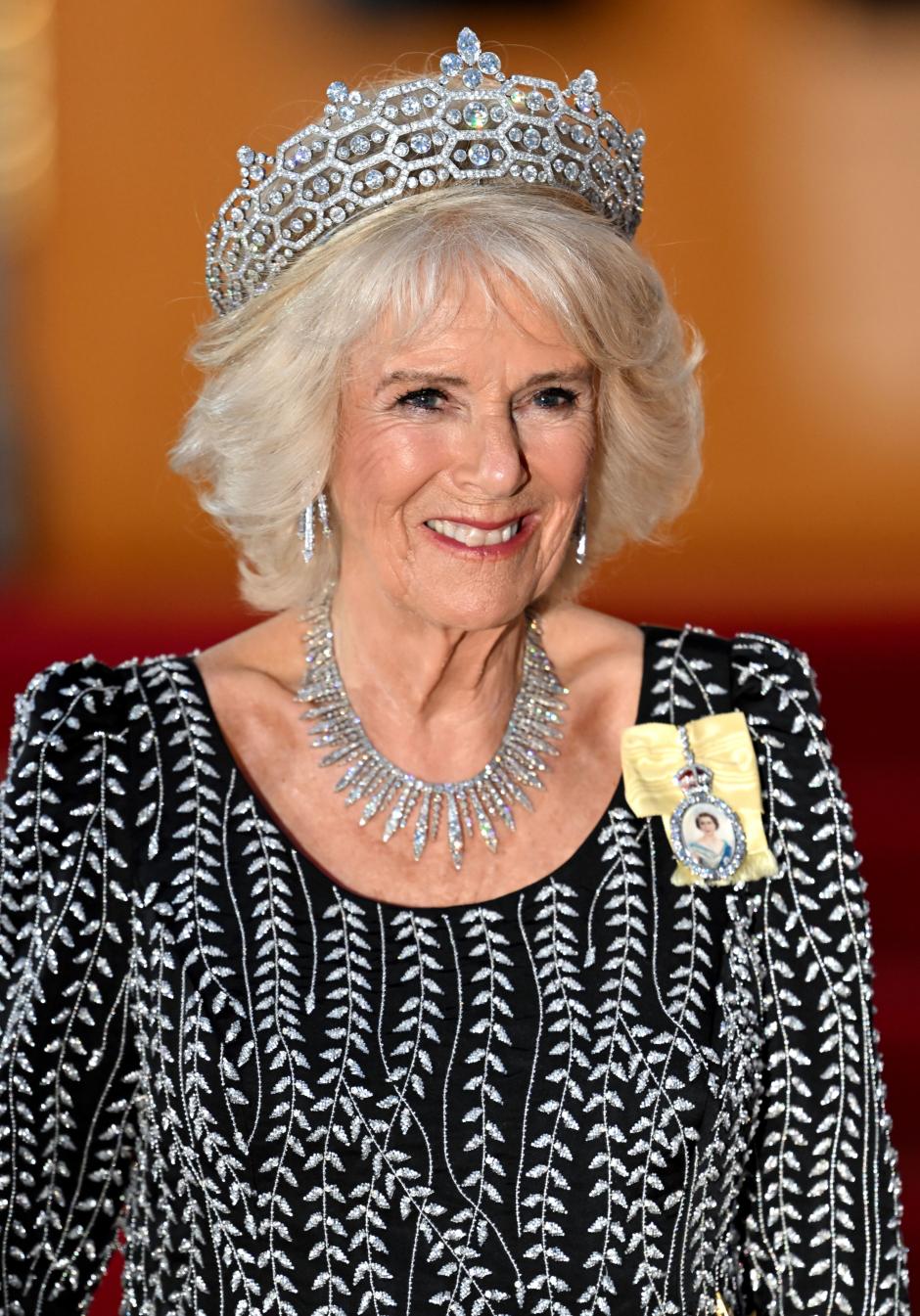 Camilla Queen Consort attending a State Banquet in Berlin during a oficial visit to Germany - 29 Mar 2023