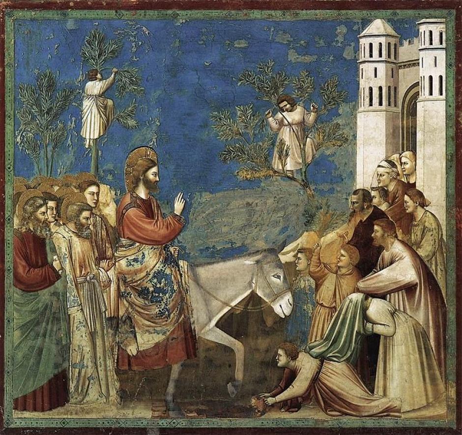 'Entrada de jesús en jersualén', de Gioto di Bondone