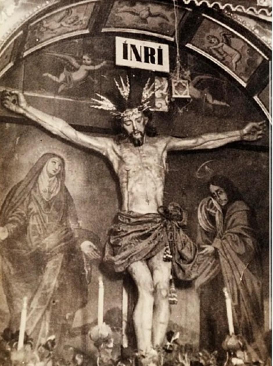 Cristo del Remedio de Ánimas, antes de su restauración