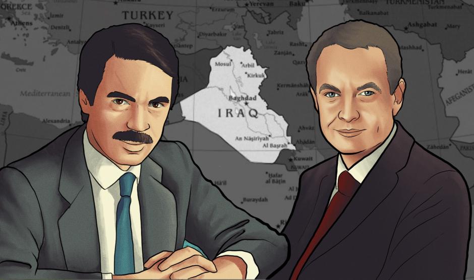 Ilustración: Aznar Zapatero Irak