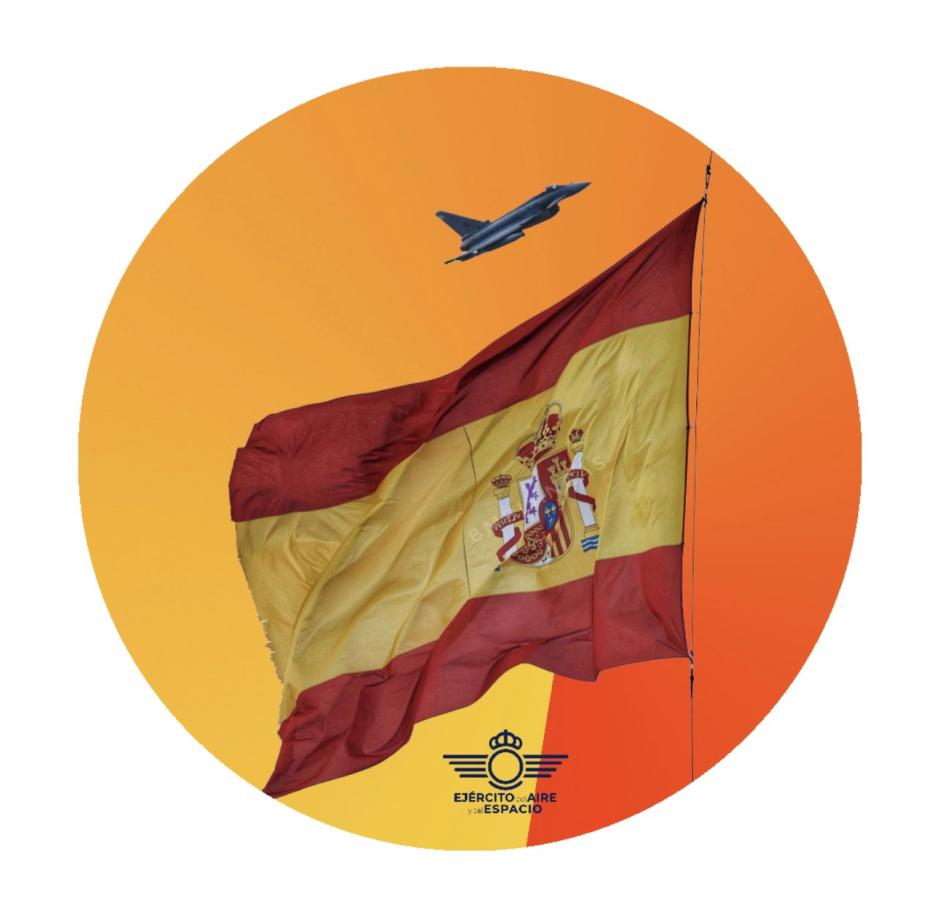 La bandera española, símbolo de la unidad entre los españoles, protagonista de este perfil del Ejército del Aire