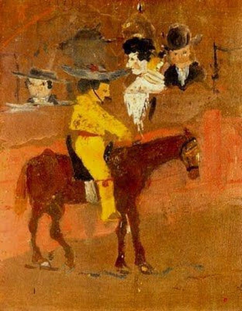 'El picador amarillo', uno de los primeros cuadros conocidos de Pablo Picasso (1890)