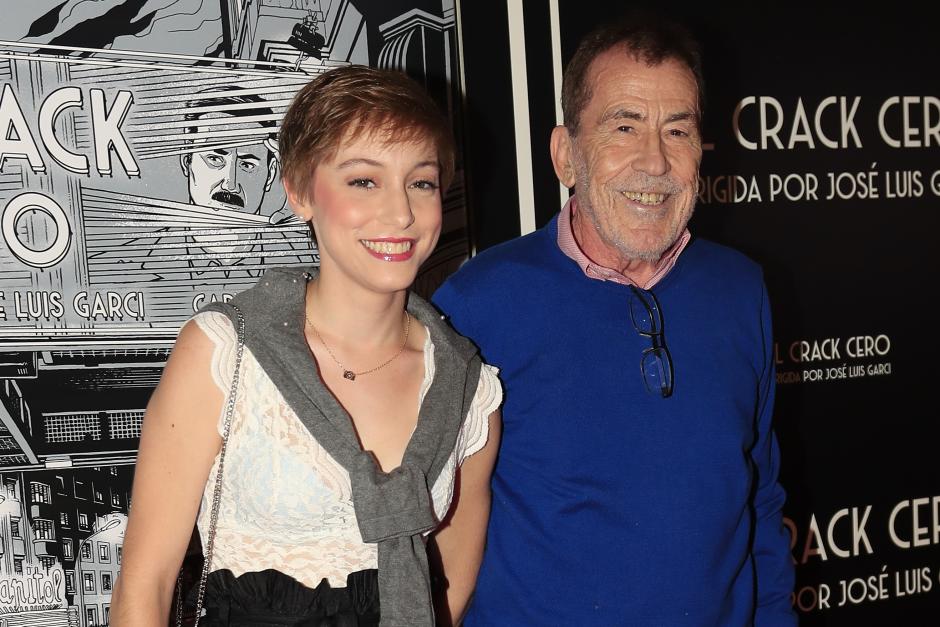Author Fernando Sanchez Drago and Laura Celeiro at photocall for premiere film “ El crack cero “ in Madrid on Wednesday , 02 October 2019.