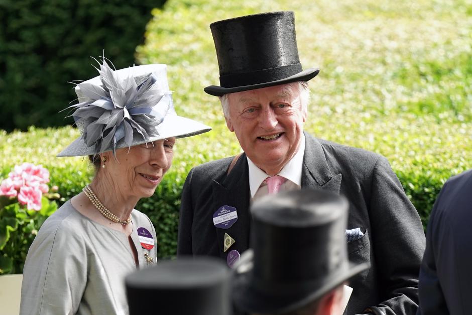Princess Anne and Andrew Parker Bowles at at Royal Ascot 2022 in London