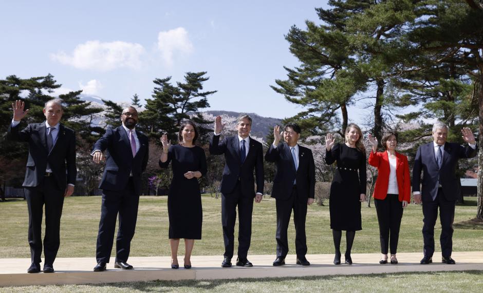 Reunión de ministros de relaciones Exteriores del G7 en Japón
