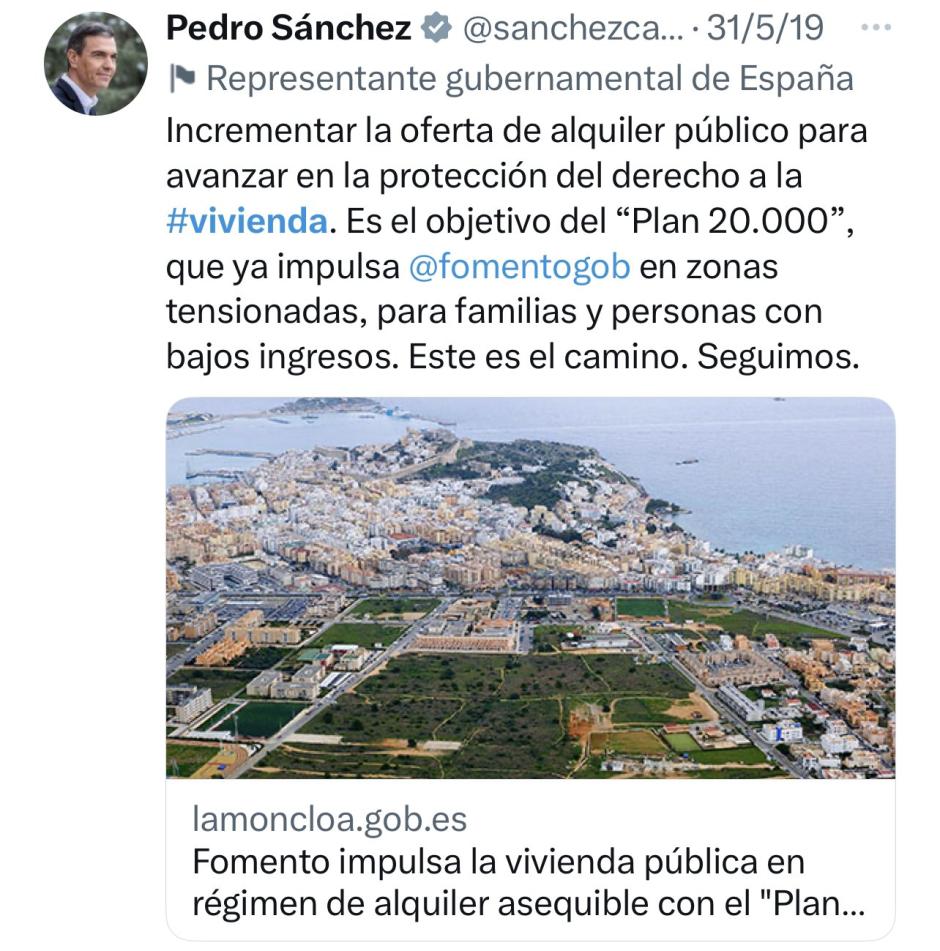Ábalos prometió 20.000 viviendas en 2019