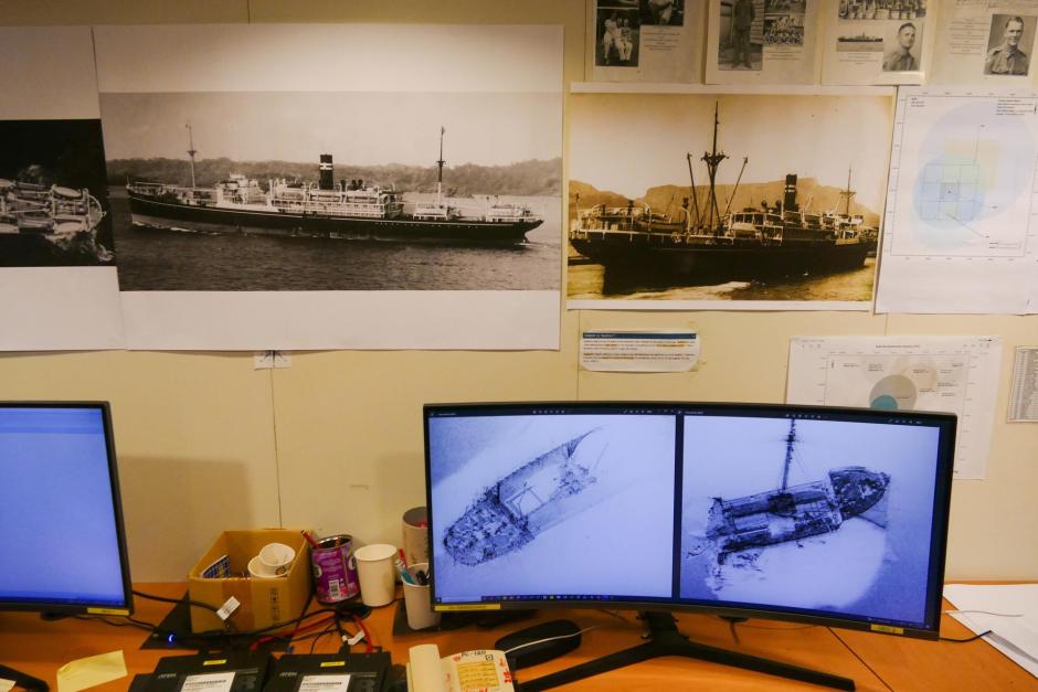 Una foto sin fecha proporcionada por la Fundación Silentwood muestra los restos del barco
