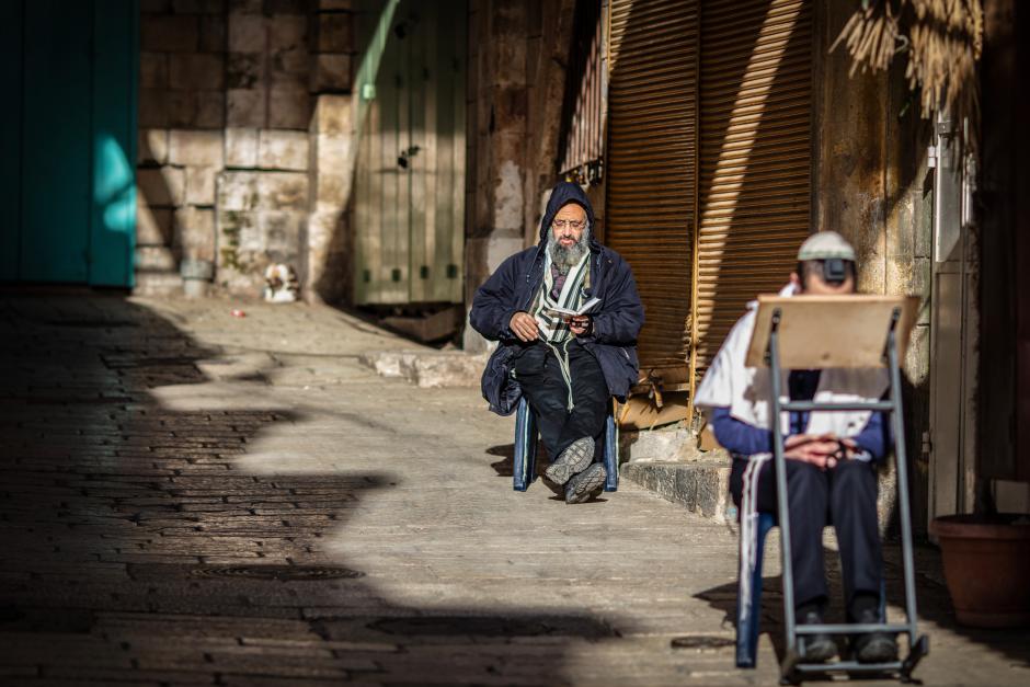 People in traditional Jewish Orthodox