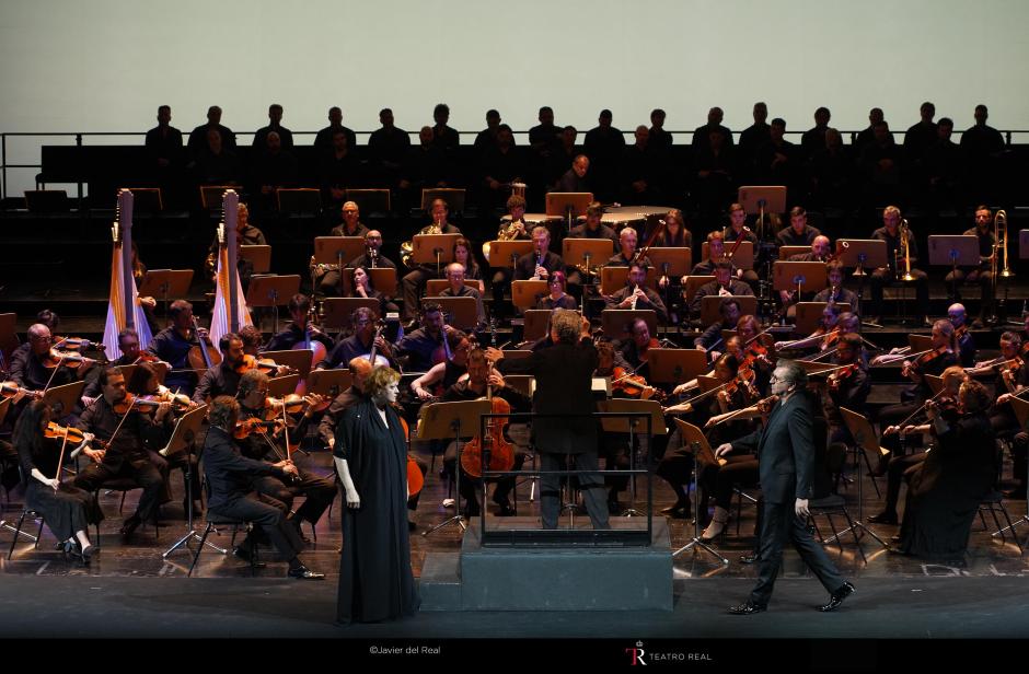 La orquesta durante la interpretación de 'Tristán e Isolda'