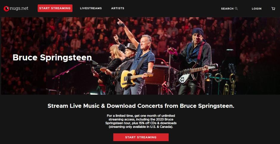 La venta del audio del concierto de Bruce Springsteen en Barcelona