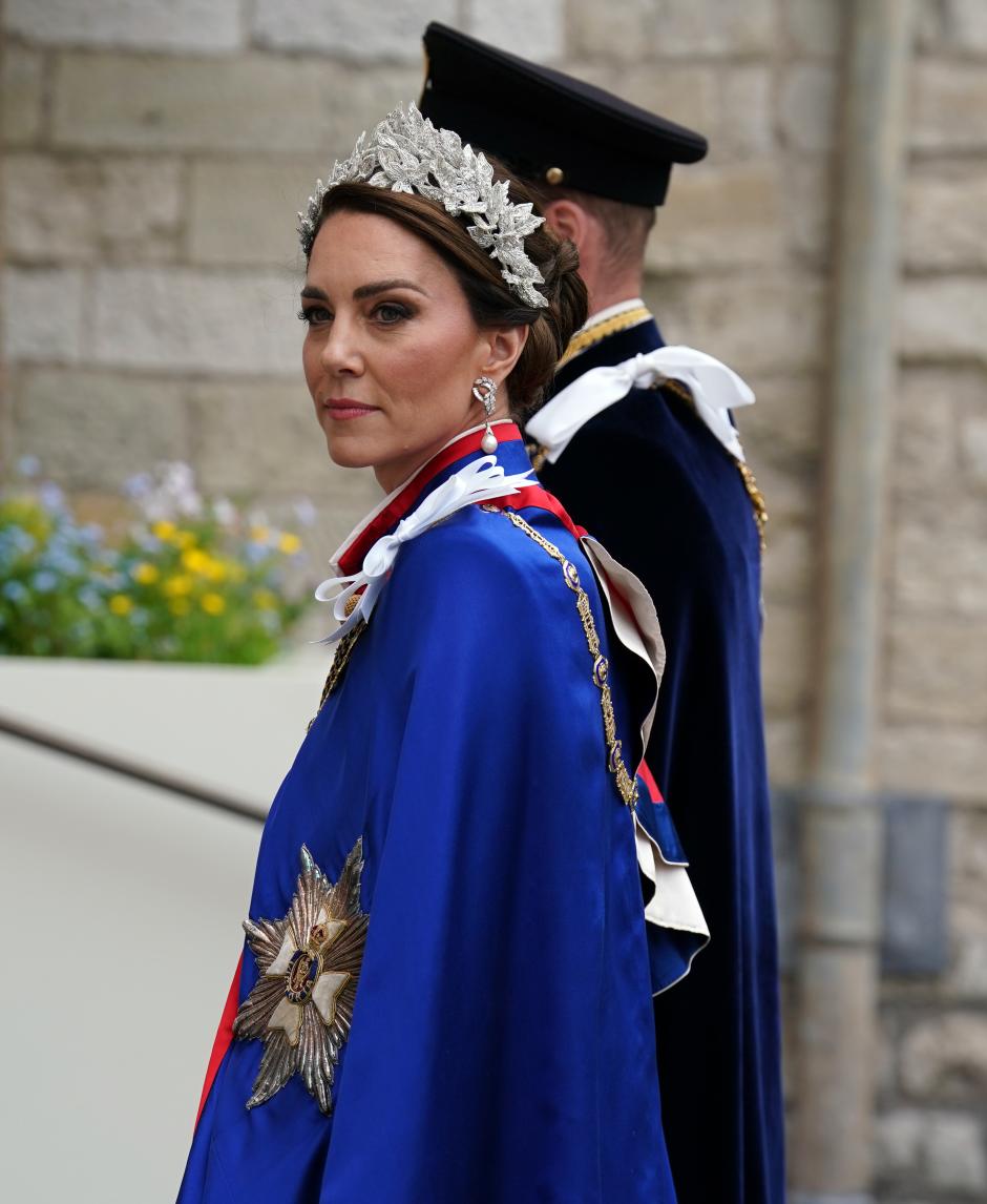 The Prince and Princess of Wales arriving at Westminster Abbey, central London, ahead of the coronation ceremony of King Charles III and Queen Camilla. Picture date: Saturday May 6, 2023.
