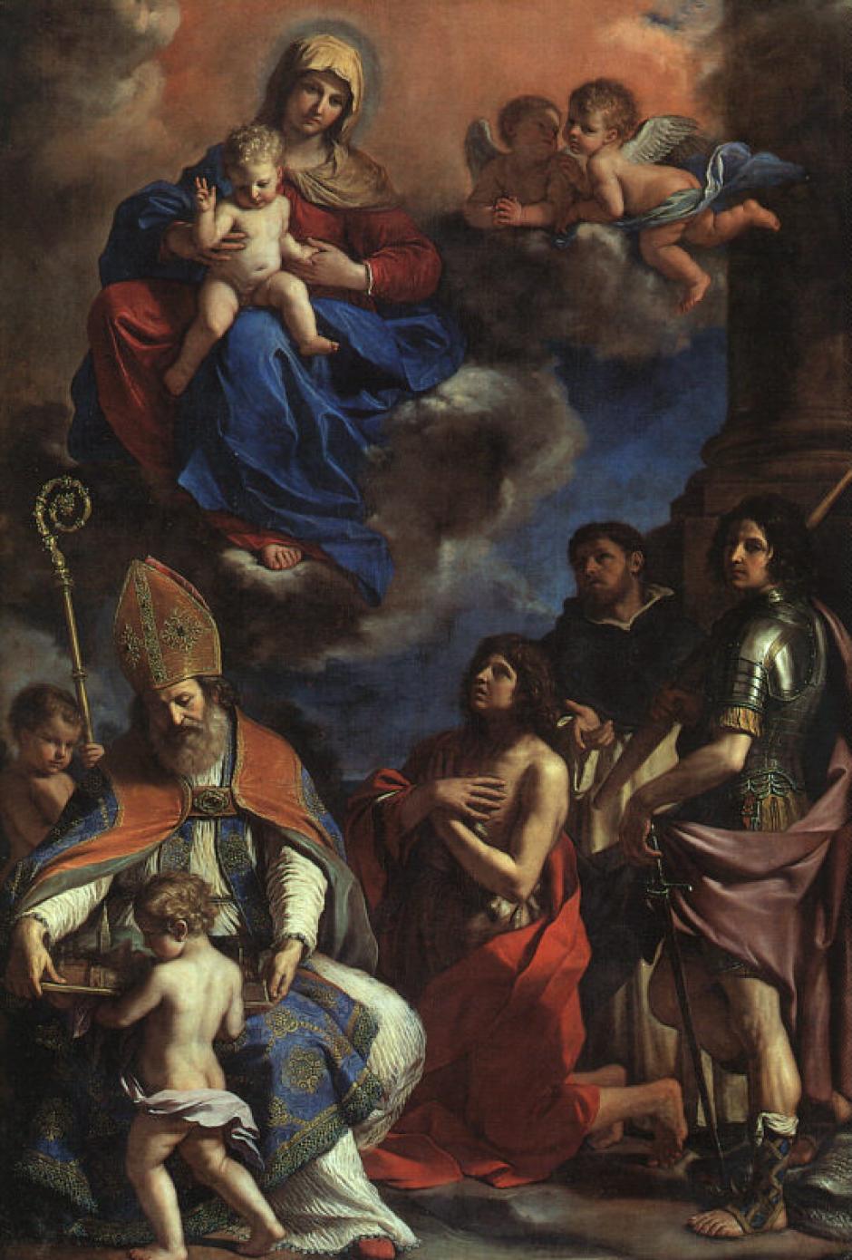Los santos patronos de Módena. Guercino.