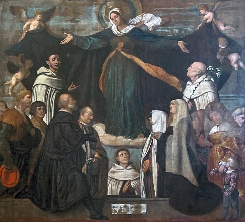 Virgen del Carmelo. De Moretto da Brescia
