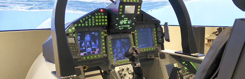 Simulador desarrollado por Indra para los Eurofighter