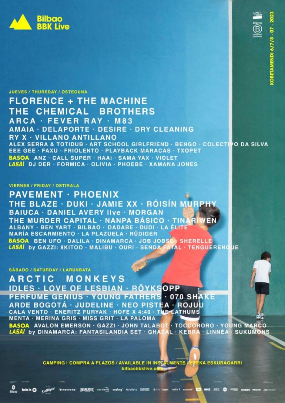 Cartel del Bilbao BBK Live 2023