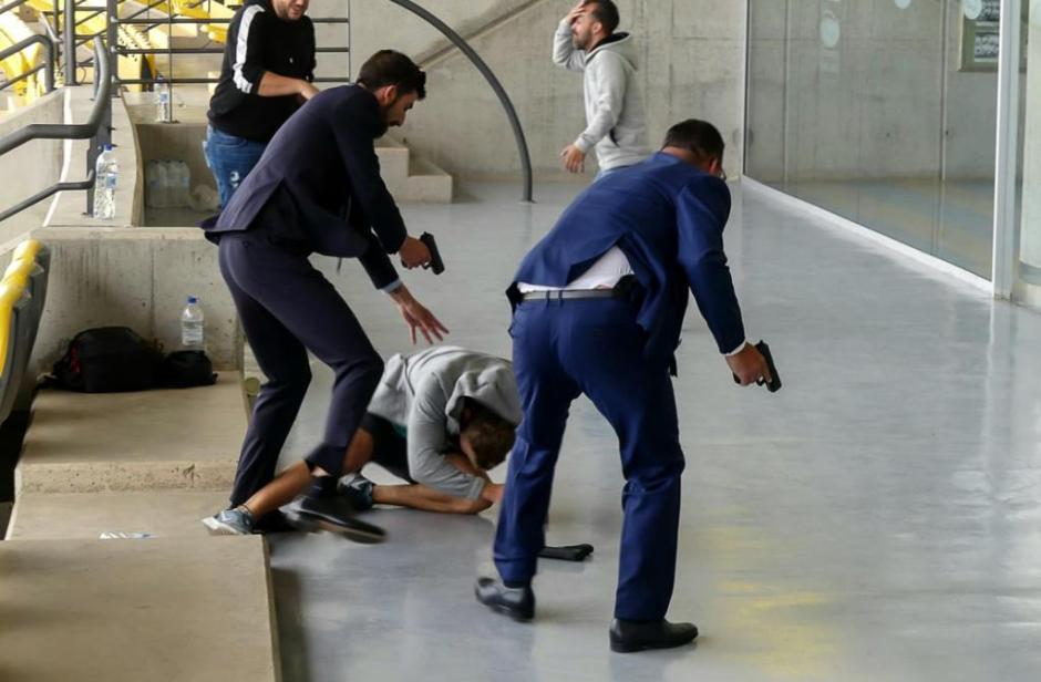 El ejercicio se realiza en diferentes escenarios como este aeroportuario del año pasado