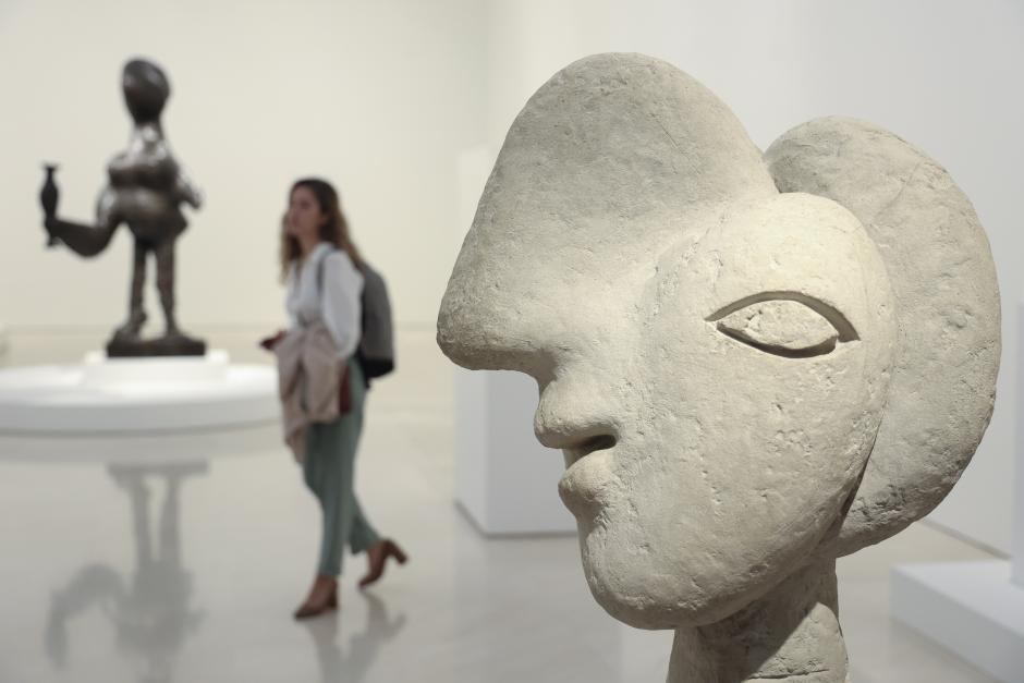 La obra "Cabeza de mujer" forma parte de la exposición "Picasso escultor. Materia y cuerpo"