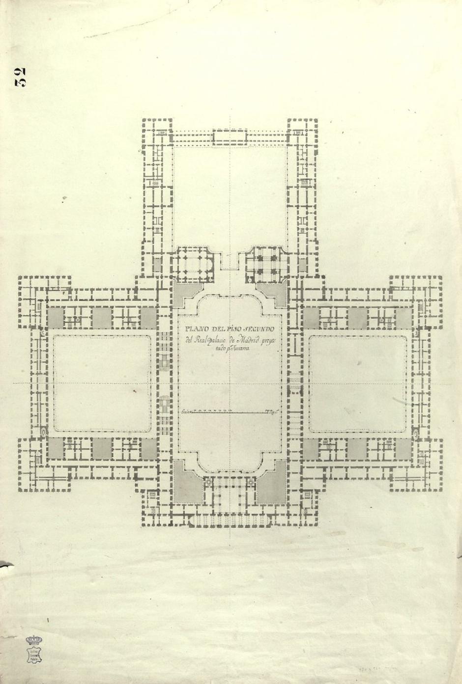 El primer proyecto del Palacio Real, del arquitecto Filippo Juvarra