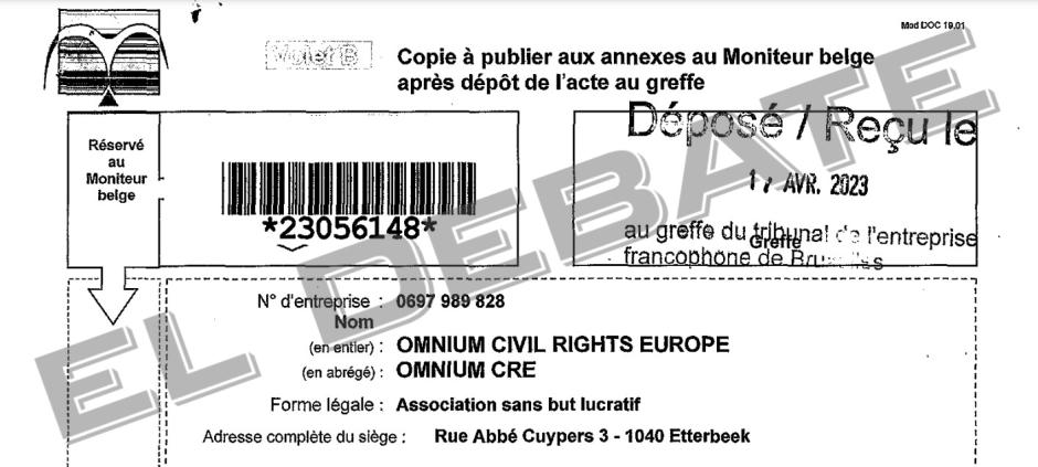 Más documentación sobre el nombramiento de Jordi Cuixart depositada ante las autoridades belgas
