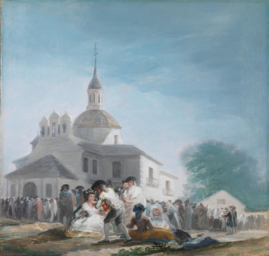 Francisco de Goya, "La ermita de San Isidro el día de la fiesta", 1788