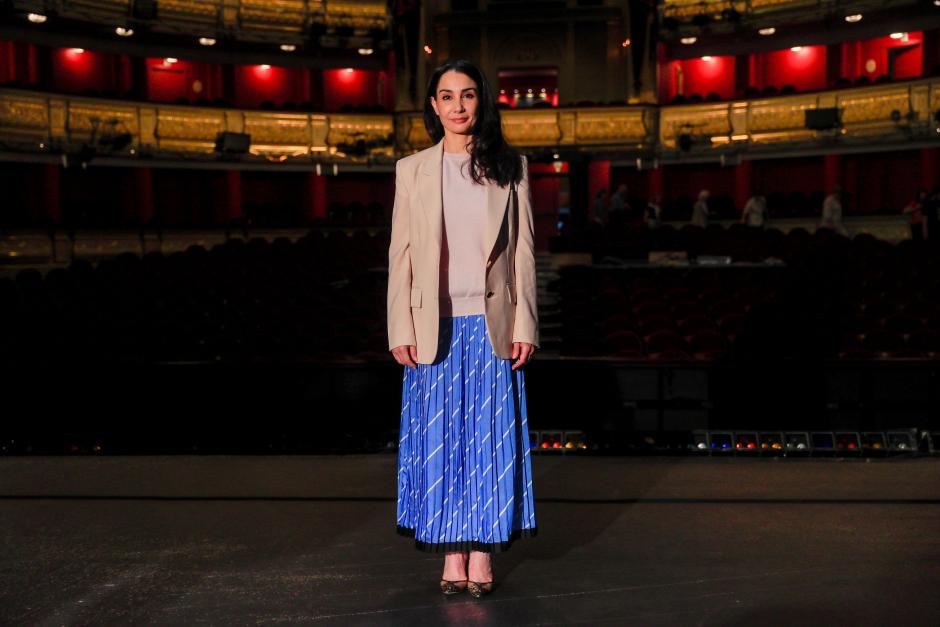 La coreógrafa Tamara Rojo posa durante la presentación de "Raymonda", de la English National Ballet, en el Teatro Real, en Madrid