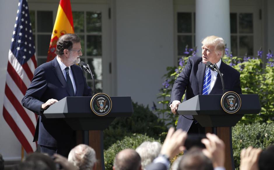 Rajoy y Trump comparecen de forma conjunta en Washington