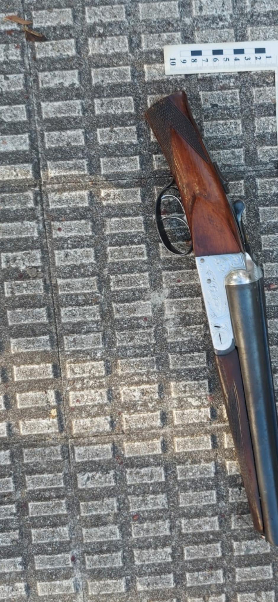 Imagen de la escopeta utilizada en el crimen de Orio