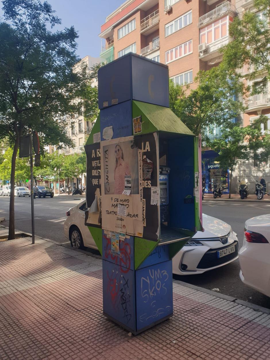 Cabina telefónica de Madrid