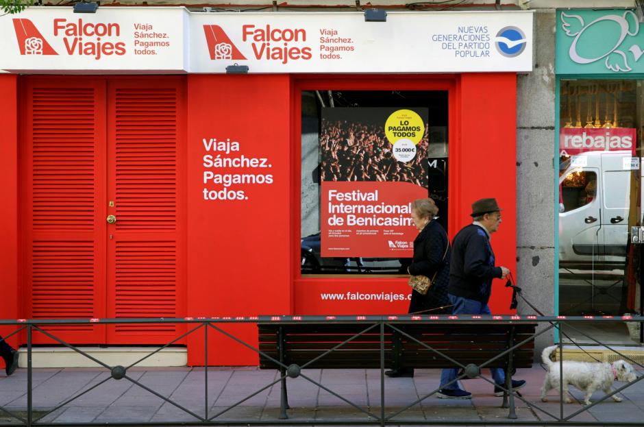 Agencia de viajes Falcon Viajes de la calle Ferraz de Madrid en 2019