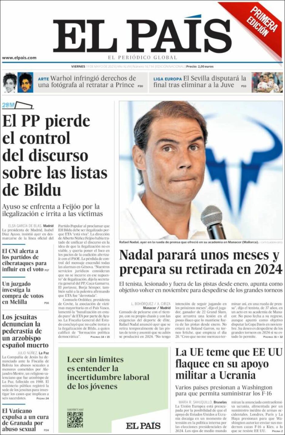 Portada El País