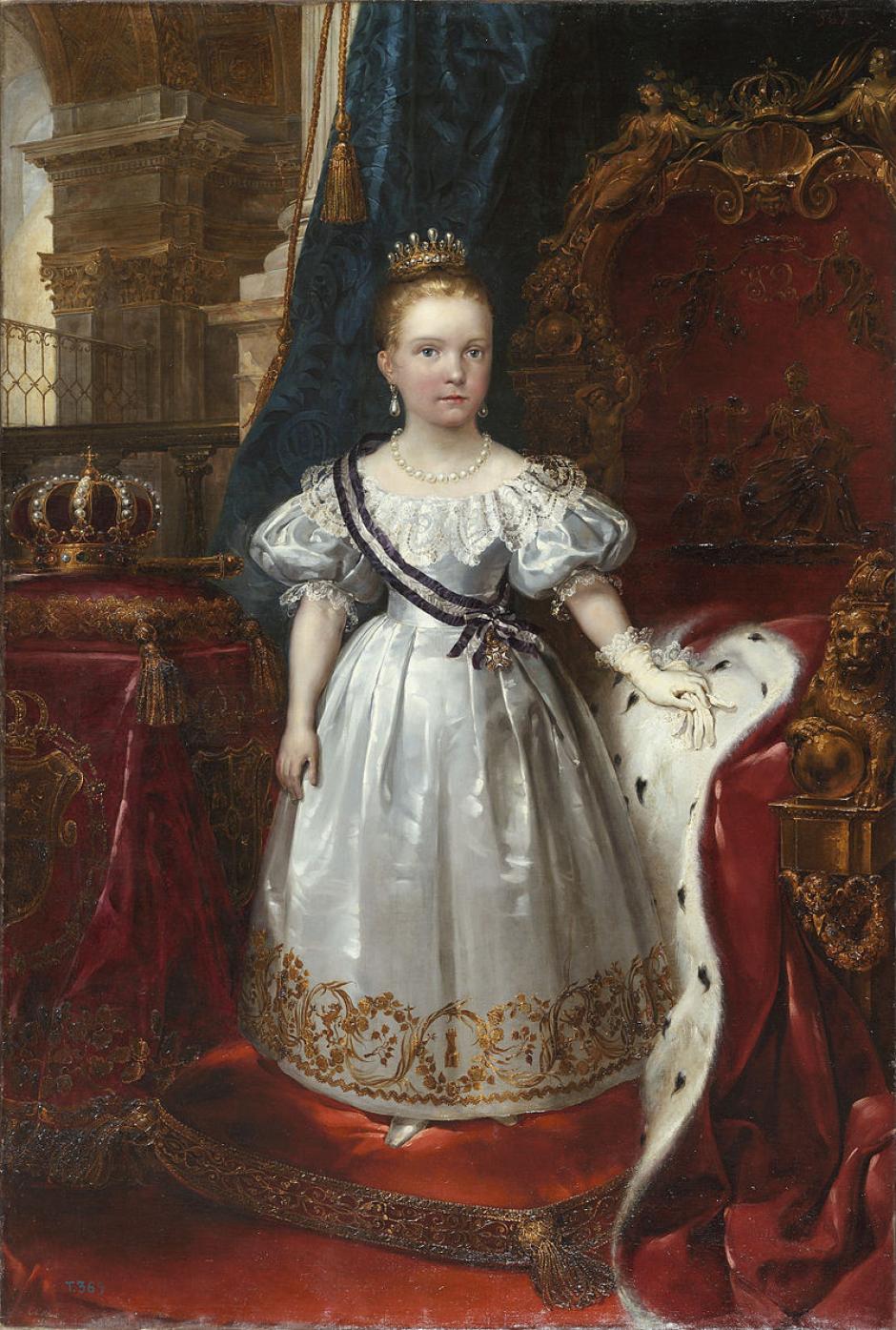 Carlos Luis de Ribera, "Isabel II niña", hacia 1835. Obra en depósito en el Museo del Romanticismo