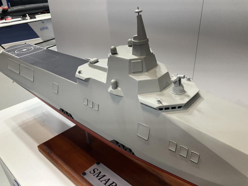 Detalle del proyecto Smart 8000 de Navantia para un futuro buque de combate