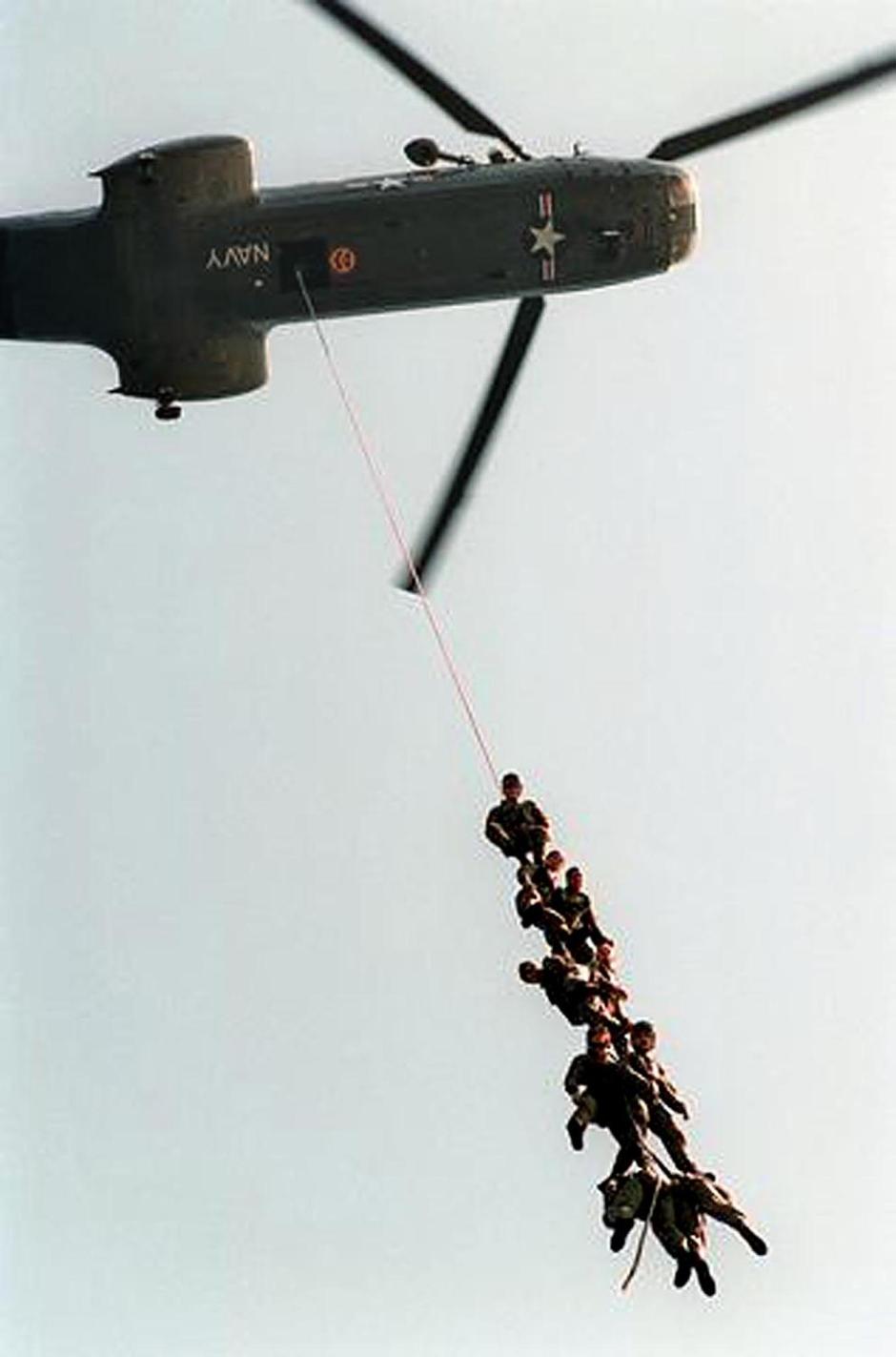 Un escuadrón de apoyo de combate de helicópteros