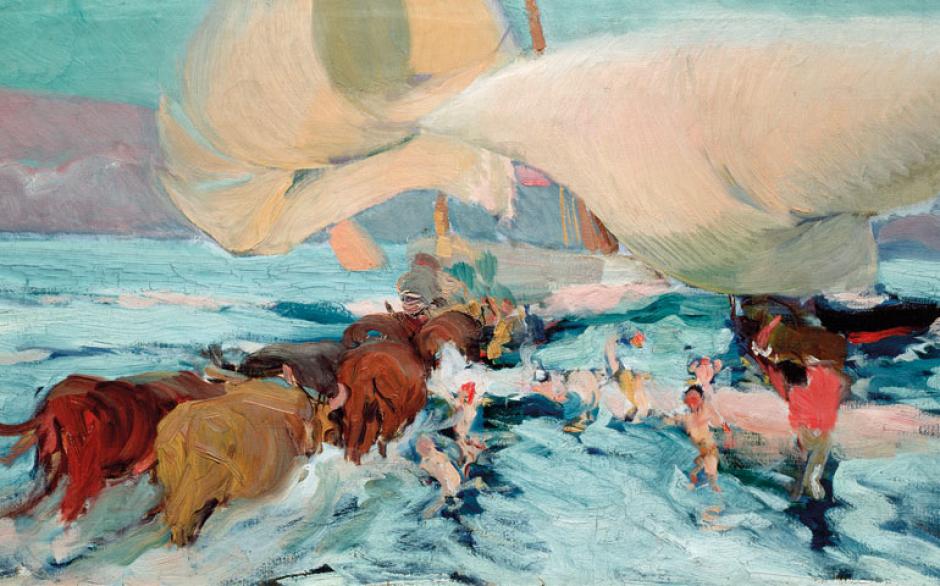 "La llegada de las barcas", Valencia, 1905. Óleo sobre lienzo, Museo Sorolla