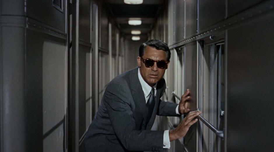 Cary Grant, en Con la muerte en los talones