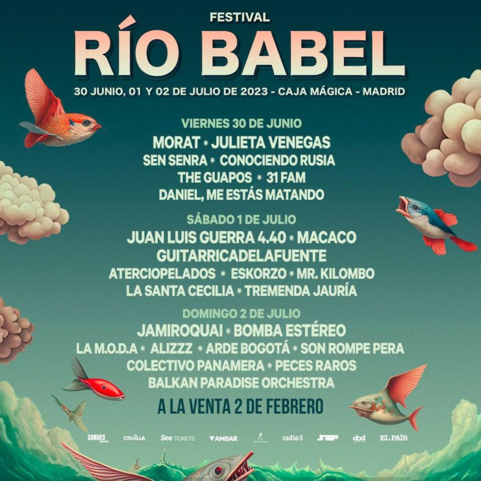 Cartel festival Río Babel 2023