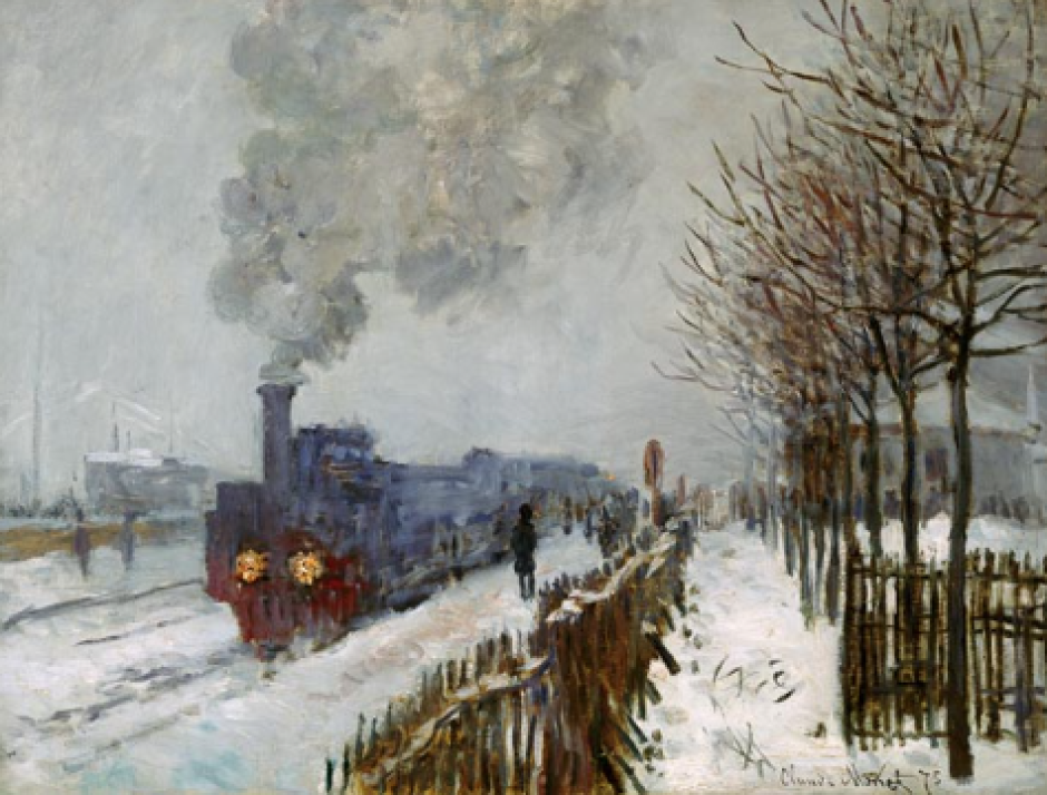 'Tren en la Nieve' de Monet