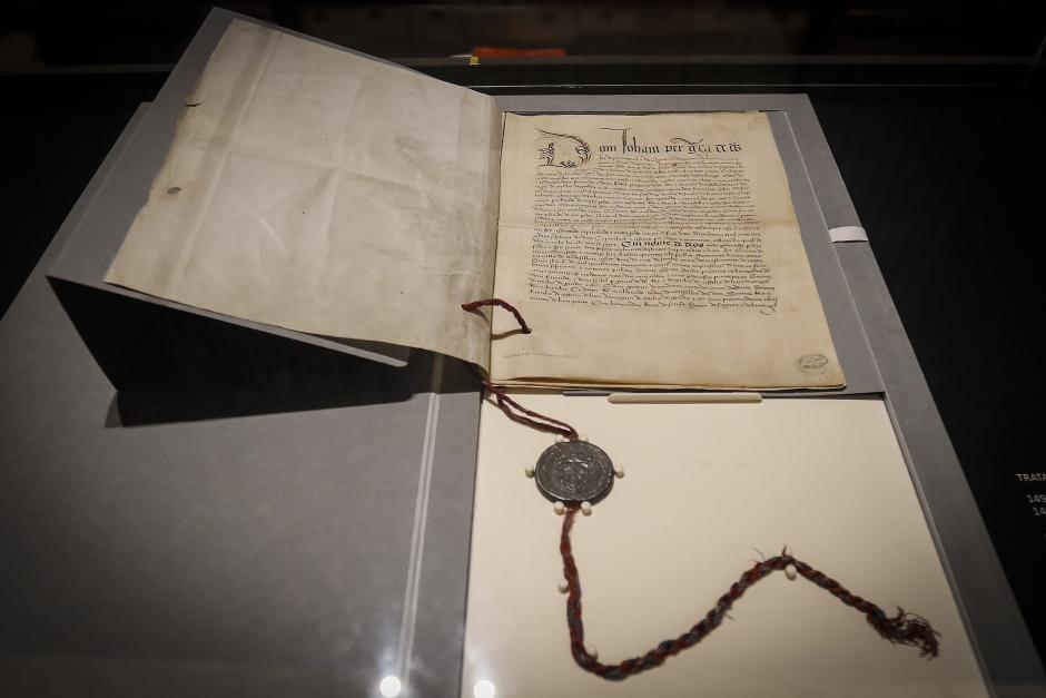 El Tratado de Tordesillas que ha sido restaurado por el Instituto del Patrimonio Cultural de España