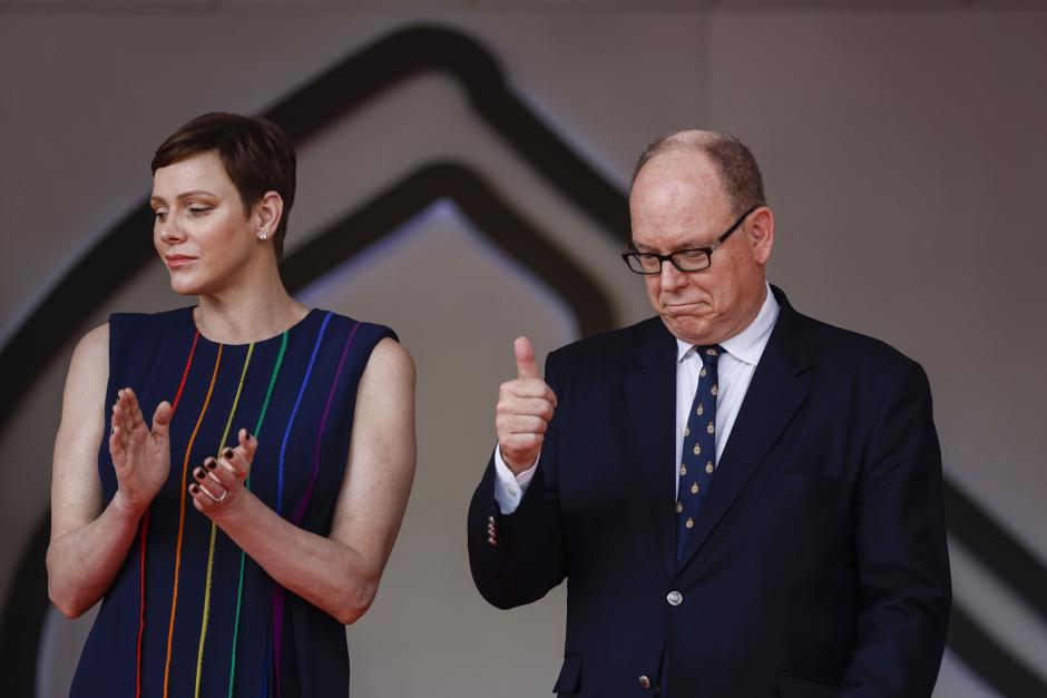 Princess Charlene of Monaco and Prince Albert II of Monaco during Formula One F1 Monaco Grand Prix Circuit de Monaco, Monte Carlo, Monaco - May 28, 2023