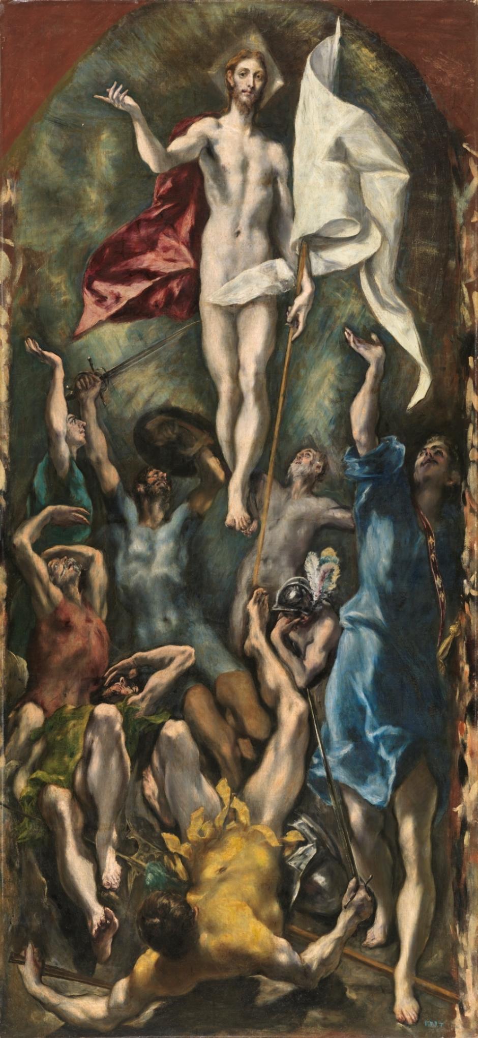 'La Resurrección de Cristo', del Greco, 1597 - 1600. Óleo sobre lienzo