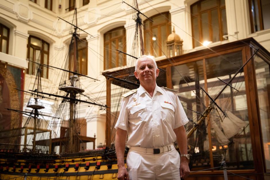 El Almirante Marcial Gamboa, en el Museo Naval de Madrid