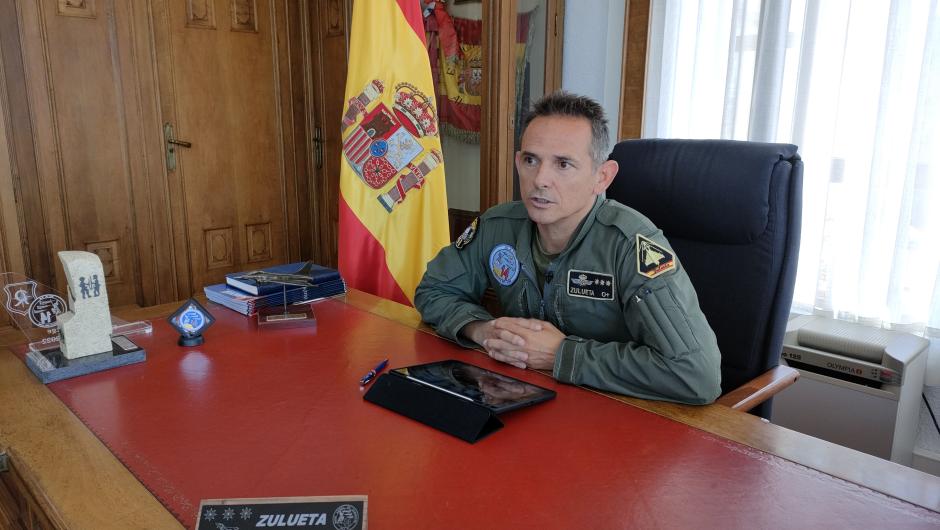 Coronel Jefe de la Base Aérea de Albacete y Ala 14 Ignacio Zulueta Martín