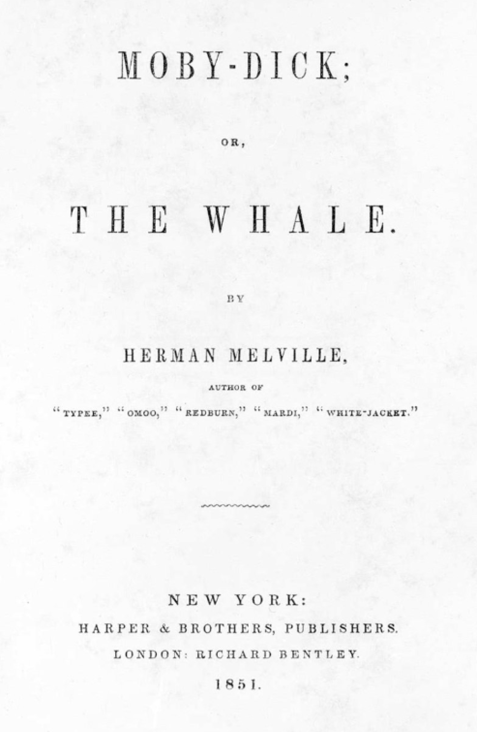 Primera edición de 'Moby Dick' (1851) de Herman Melville