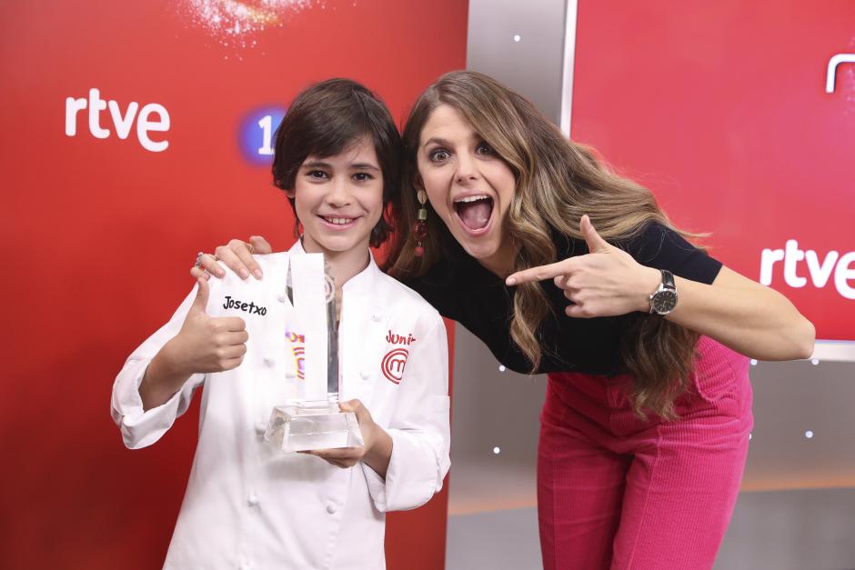 Marta Verona, junto a Josetxo Pérez, ganador de MasterChef Junior 6