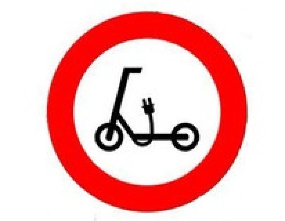 Prohibido patinetes eléctricos