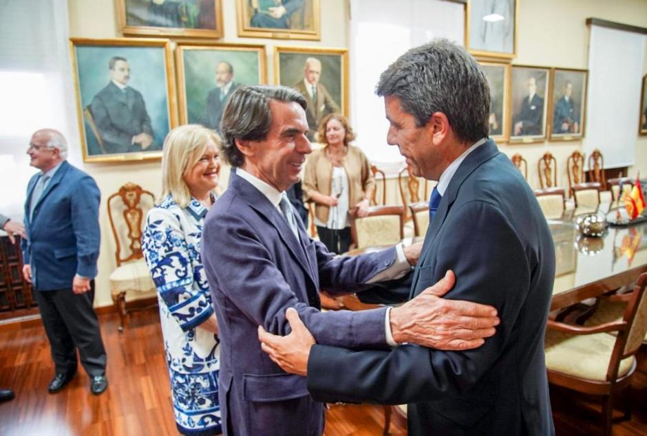 José María Aznar con Carlos Mazón